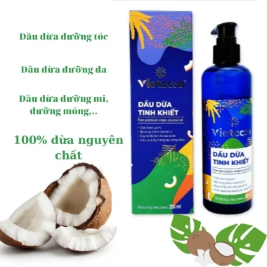 Dầu dừa tinh khiết Vietcoco USDA XanhSam Natural và Organic - Giá ưu đãi 105.800₫ 2 Dầu dừa tinh khiết Vietcoco USDA XanhSam Natural và Organic - Giá ưu đãi 105.800₫ 2