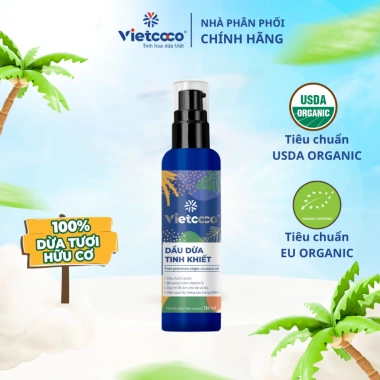 Dầu Dừa Vietcoco 100% Nguyên Chất và Vitamin E - Dưỡng ẩm da, nuôi tóc, chỉ 129k 10