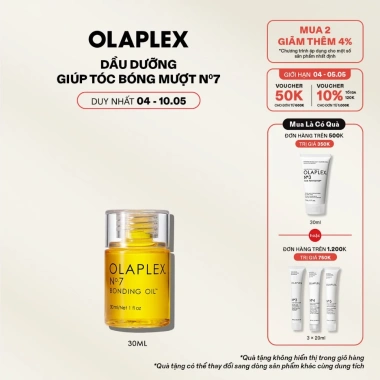 Dầu dưỡng Olaplex No.7 Bonding Oil 30ml - Tóc bóng mượt, chắc khỏe, giảm giá 21% chỉ 785.000 VND