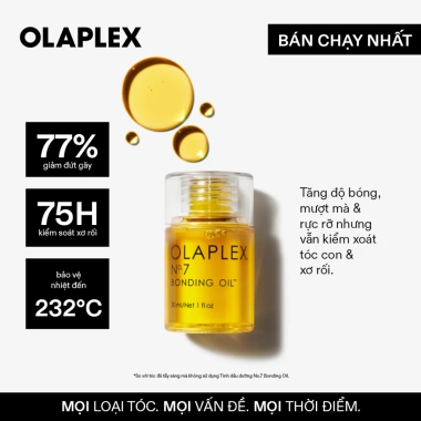 Dầu dưỡng Olaplex No.7 Bonding Oil 30ml - Tóc bóng mượt, chắc khỏe, giảm giá 21% chỉ 785.000 VND