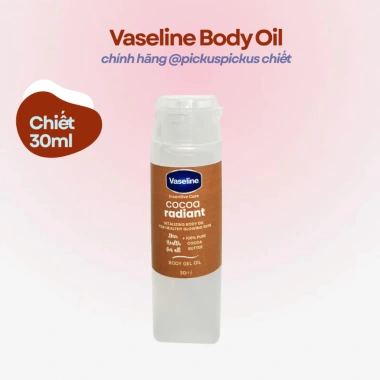 Dầu Dưỡng Thể Vaseline Cocoa Radiant Body Oil Chính Hãng Nhập Mỹ - Da Bóng Mịn, 79.000đ