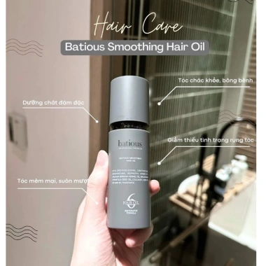 Dầu Dưỡng Tóc Batious 60ml - Tặng Lược, Dưỡng ẩm sâu, Giảm Giá 20% Chỉ 276.000₫ 3 Dầu Dưỡng Tóc Batious 60ml - Tặng Lược, Dưỡng ẩm sâu, Giảm Giá 20% Chỉ 276.000₫ 3