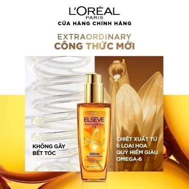 Dầu dưỡng tóc L'Oreal Elseve Extraordinary Oil 100ml - Tinh dầu hoa tự nhiên, Ultra Nourishing, giá 249k 3