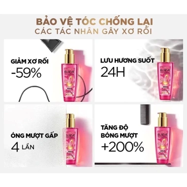 Dầu Dưỡng Tóc L'Oreal Elseve Extraordinary Oil Serum 100ml - Dưỡng sâu, bóng mượt, giảm gãy, Giá 299.000 VND 5 Dầu Dưỡng Tóc L'Oreal Elseve Extraordinary Oil Serum 100ml - Dưỡng sâu, bóng mượt, giảm gãy, Giá 299.000 VND 5