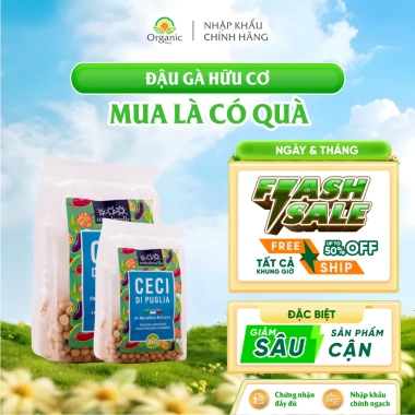 Đậu gà hữu cơ Sotto 400g – Chất lượng cao, giá chỉ 68,000 VND, giảm 20%
