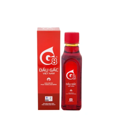 Dầu Gấc G8: Dưỡng da, tăng sức đề kháng, giảm cân, giá chỉ 86.000₫ (Giá gốc 104.060₫)