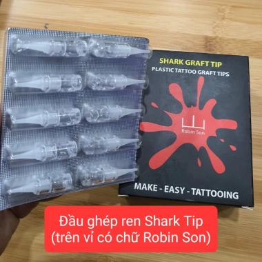 Đầu ghép SHARK GRAFT TIP Robin Son – Đầu ghép cá mập chuyên dụng cho máy xăm, chỉ 33.000₫ (giảm từ 39.930₫)