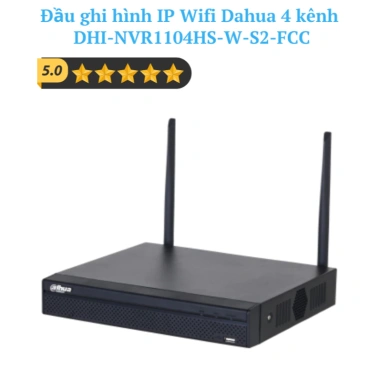 Đầu ghi hình IP Wifi 4 kênh Dahua DHI-NVR1.104HS-W-S2-FCC 2