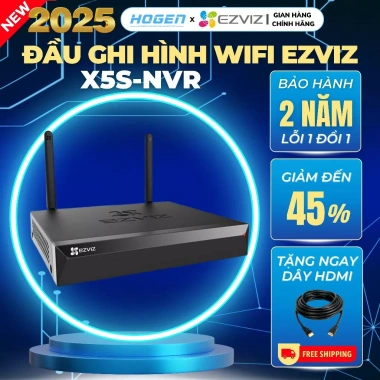 Đầu Ghi Wifi EXVIZ CS-X5S-R100 4/8 Kênh, Camera 5MP 3K, Lưu Trữ 8TB, Bảo Hành 24 Tháng, Giá 1,399,000 VND Đầu Ghi Wifi EXVIZ CS-X5S-R100 4/8 Kênh, Camera 5MP 3K, Lưu Trữ 8TB, Bảo Hành 24 Tháng, Giá 1,399,000 VND