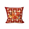 Đầu giường hoạt hình lễ hội năm con ngựa - Đệm cao cấp, cushion đỏ, giá giảm 5
