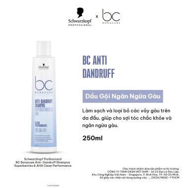 Dầu Gội BC Anti Dandruff 250ml - Chống Gàu Hiệu Quả, Giá Ưu Đãi 398.000₫ 2 Dầu Gội BC Anti Dandruff 250ml - Chống Gàu Hiệu Quả, Giá Ưu Đãi 398.000₫ 2
