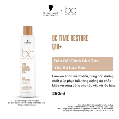 Dầu Gội BC Q10 Time Restore 250ml - Chống Tóc Yếu, Lão Hóa, Giảm Giá 274k 2