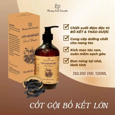 Dầu Gội Bồ Kết 300ml Chính Hãng Phương Anh Cosmetic - Dưỡng tóc mềm mượt, giảm gãy, giá ưu đãi 139.999 VND 6