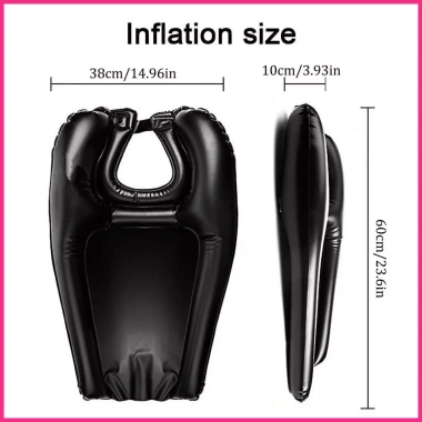 Dầu Gội bơm hơi PVC di động - Chậu đầu gối salon, giường tàn tật, cho người cao tuổi - 196.900 VND
