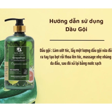 Dầu gội bưởi GRAPEFRUIT AILISE 850ml - Kích thích mọc tóc, ngăn rụng, HAIRLOVER 245k