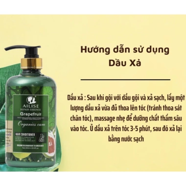 Dầu gội bưởi GRAPEFRUIT AILISE 850ml - Kích thích mọc tóc, ngăn rụng, HAIRLOVER 245k 7 Dầu gội bưởi GRAPEFRUIT AILISE 850ml - Kích thích mọc tóc, ngăn rụng, HAIRLOVER 245k 7