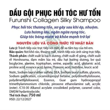 Dầu gội cặp Furunshi Collagen Silky cho tóc hư tổn - Giá ưu đãi 800.000đ 6