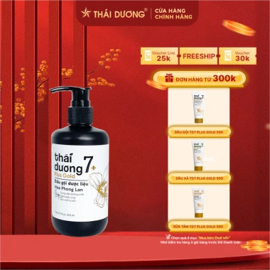Dầu gội & dầu xả 7 Plus Gold hoa phong lan 500ml/250ml, tặng 50g, giảm còn 162.000đ 2