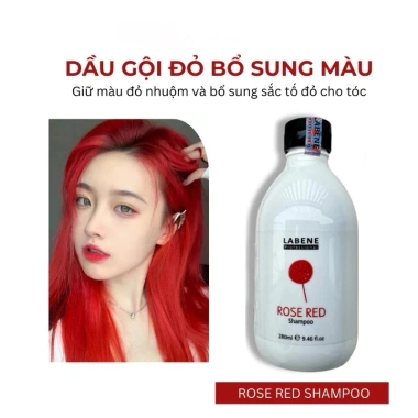 Dầu Gội Đỏ Labene 280ml - Tăng Độ Sáng Cho Tóc Nhuộm Đỏ/Hồng, 354.000 VND