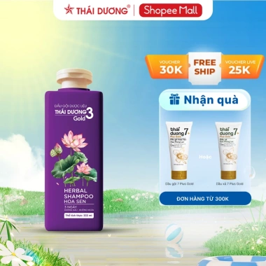 Dầu gội dược liệu Thái Dương 3 200/330/500ml - Giải quyết tóc gàu, ngứa, giảm gàu nhanh 5