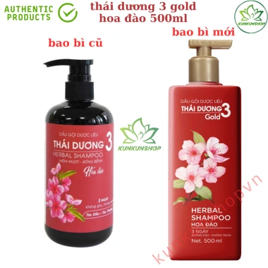 Dầu gội dược liệu Thái Dương 3 chai 480ml-600ml - Giá ưu đãi 185.000₫