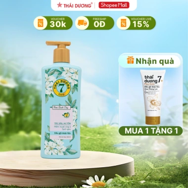 Dầu gội dược liệu Thái Dương 7 Gold bưởi tây 500ml tặng tuýp 7 Plus 50ml, giá chỉ 270.000đ 9
