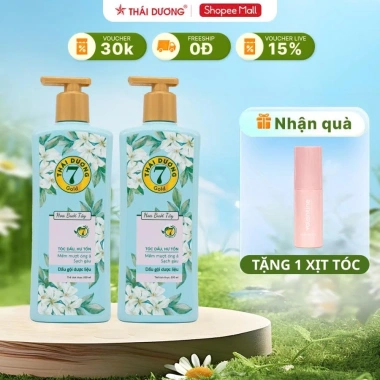 Dầu gội dược liệu Thái Dương 7 Gold bưởi tây 500ml tặng tuýp 7 Plus 50ml, giá chỉ 270.000đ 10