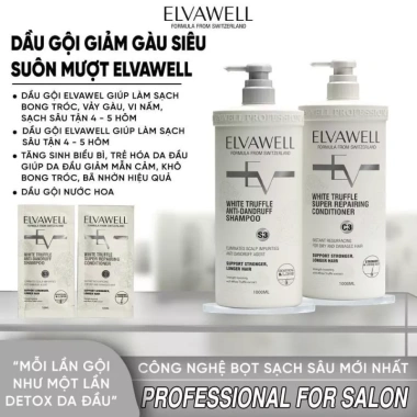Dầu gội Elvawell White Truffle 199k - Siêu mềm mượt, phục hồi tóc, giảm gàu hiệu quả 3