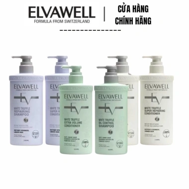Dầu gội Elvawell White Truffle - Mềm mượt, phục hồi tóc, giảm gàu, chỉ 589.000đ