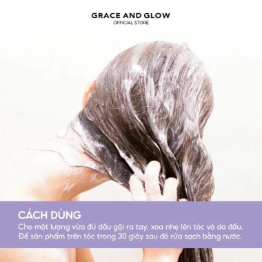 Dầu gội gàu Grace và Glow Amethyst 400ml Climbazole Probiotic nuôi dưỡng da đầu giảm giá 145.000 4 Dầu gội gàu Grace và Glow Amethyst 400ml Climbazole Probiotic nuôi dưỡng da đầu giảm giá 145.000 4