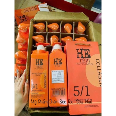 Dầu gội He Tepi Keratin Biotin 1.000ml x2 - Phục hồi tóc hư tổn, giảm gàu, chống rụng, hương nước hoa