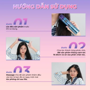 Dầu gội khô Girlz Only 200ml - Phồng tóc gấp đôi 10s, lưu hương dài, 90.000đ