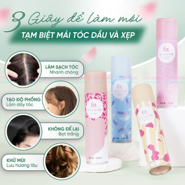 Dầu gội khô ISSY 150ml Xịt khô phồng tóc giảm bết nam nữ GX28 giá 70.000 VND