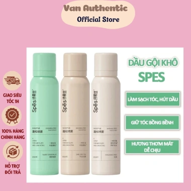Dầu gội khô Spes chính hãng 150ml/50ml - Xịt tóc bồng bềnh 3 tầng hương, chỉ 79.000₫