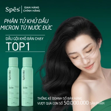 Dầu gội khô SPES dạng xịt 3 tầng, tạo phồng nhanh, hút dầu không bết dính, giữ nếp 8h 2