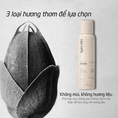 Dầu gội khô SPES dạng xịt 3 tầng, tạo phồng nhanh, hút dầu không bết dính, giữ nếp 8h 9