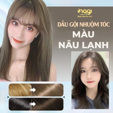 Dầu gội nhuộm tóc Nagi 400ml - Thảo dược thiên nhiên, không khô xơ, ưu đãi 129.000đ