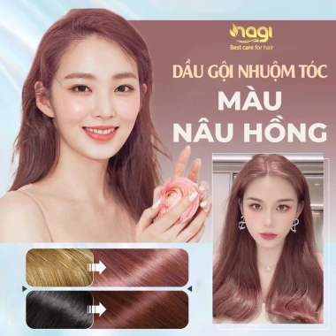 Dầu gội nhuộm tóc Nagi 400ml - Thảo dược thiên nhiên, không khô xơ, ưu đãi 129.000đ
