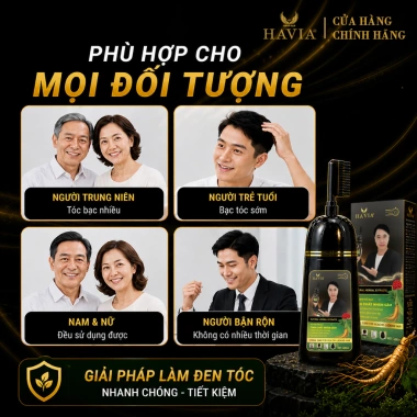 Dầu gối phủ bắc đen HAVIA chiết xuất nhân sâm - Dưỡng tóc mềm mượt, khỏe mạnh, giá 195.000 7