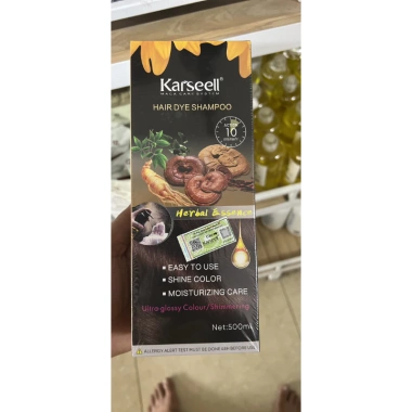 Dầu gội phủ bạc nhuộm tóc đen nâu thảo dược KARSEELL 500ml - Giá 165k, giảm từ 204,6k 8