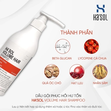 Dầu Gội Phục Hồi Tóc Hư Tổn Hasol 500g + Xịt Kích Mọc Tóc 100ml - 620k 2