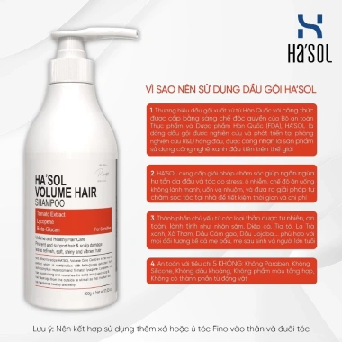 Dầu Gội Phục Hồi Tóc Hư Tổn Hasol 500g + Xịt Kích Mọc Tóc 100ml - 620k 3