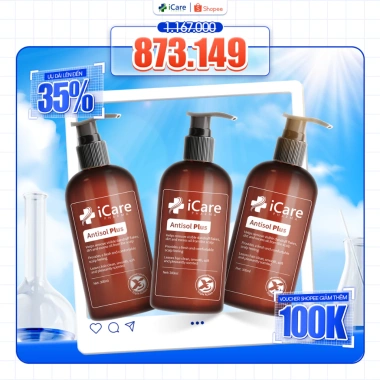Dầu gội sạch gàu Antisol Plus iCare Pharma 300ml - Da đầu thông thoáng, dịu nhẹ, 350k 8