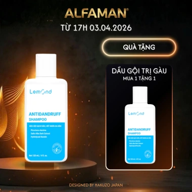Dầu Gội Sạch Gàu Lemond Antidandruff 120ml - Giảm Gàu Nấm Ngứa, Dưỡng Ẩm Tóc, Da Đầu, Giá Ưu Đãi 115k