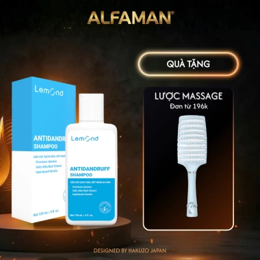 Dầu Gội Sạch Gàu Lemond Antidandruff 120ml - Giảm Gàu Nấm Ngứa, Dưỡng Ẩm Tóc, Da Đầu, Giá Ưu Đãi 115k