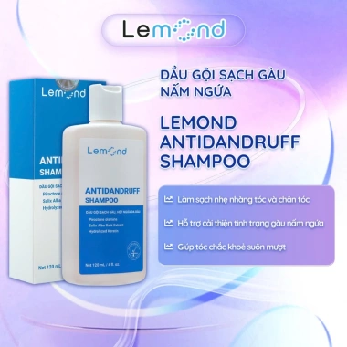 Dầu Gội Sạch Gàu Lemond Antidandruff 120ml - Giảm Gàu Nấm Ngứa, Dưỡng Ẩm Tóc, Da Đầu, Giá Ưu Đãi 115k