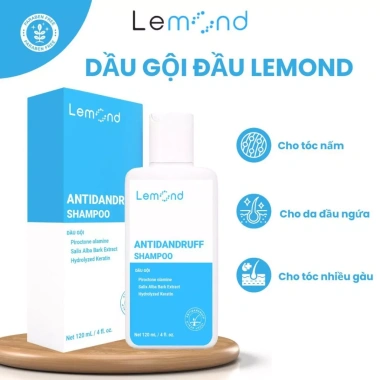 Dầu Gội Sạch Gàu Lemond Antidandruff 120ml - Giảm Gàu Nấm Ngứa, Dưỡng Ẩm Tóc, Da Đầu, Giá Ưu Đãi 115k