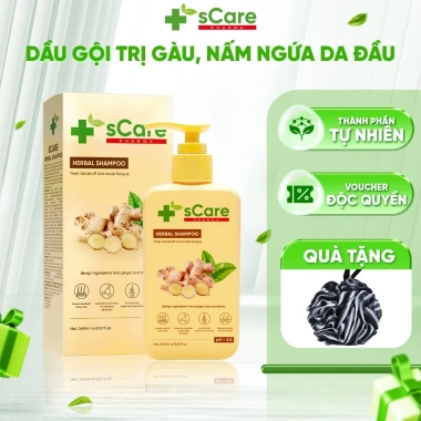 Dầu Gội sCare Sạch Gàu - Giảm Gàu, Bong Tróc, Ngứa, Nấm Da Đầu, Dược Liệu 219k
