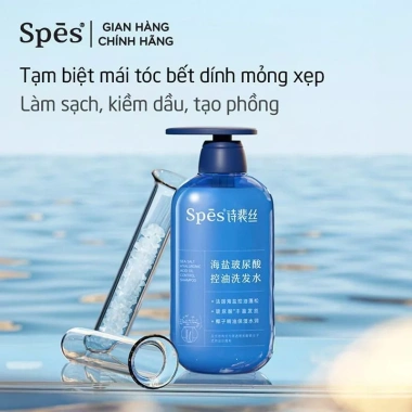 Dầu gội SPES Kiềm Dầu, Dưỡng Ẩm, Sea Salt, Hyaluronic Acid – Kiểm soát dầu 600ml giá 159k 7