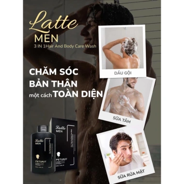 Dầu Gội, Sữa Tắm, Sữa Rửa Mặt Latte MEN 3in1 - Dưỡng da, tóc, giảm giá 300.000 VND 4 Dầu Gội, Sữa Tắm, Sữa Rửa Mặt Latte MEN 3in1 - Dưỡng da, tóc, giảm giá 300.000 VND 4